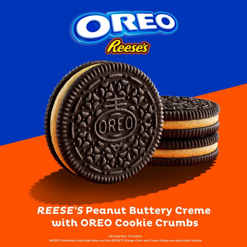 OREO REESE'S Peanut Buttery Creme Chocolate Sandwich Cookies, 12.35 oz