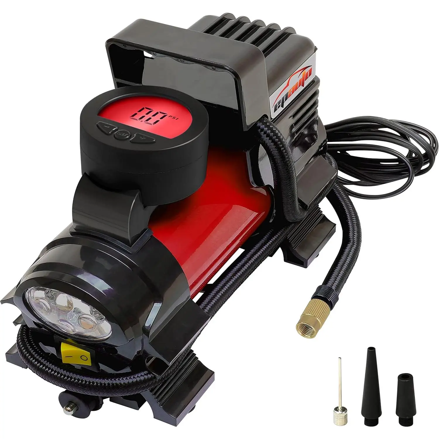 12V DC Portable Air Compressor Pump, Digital Tire Inflator