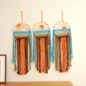 1pcs Creative Sun Sunrise Wall Tapestry Room Bedroom Living Room pendant Bohemian wall hanging decoration Christmas holiday gift Ornaments Hangable