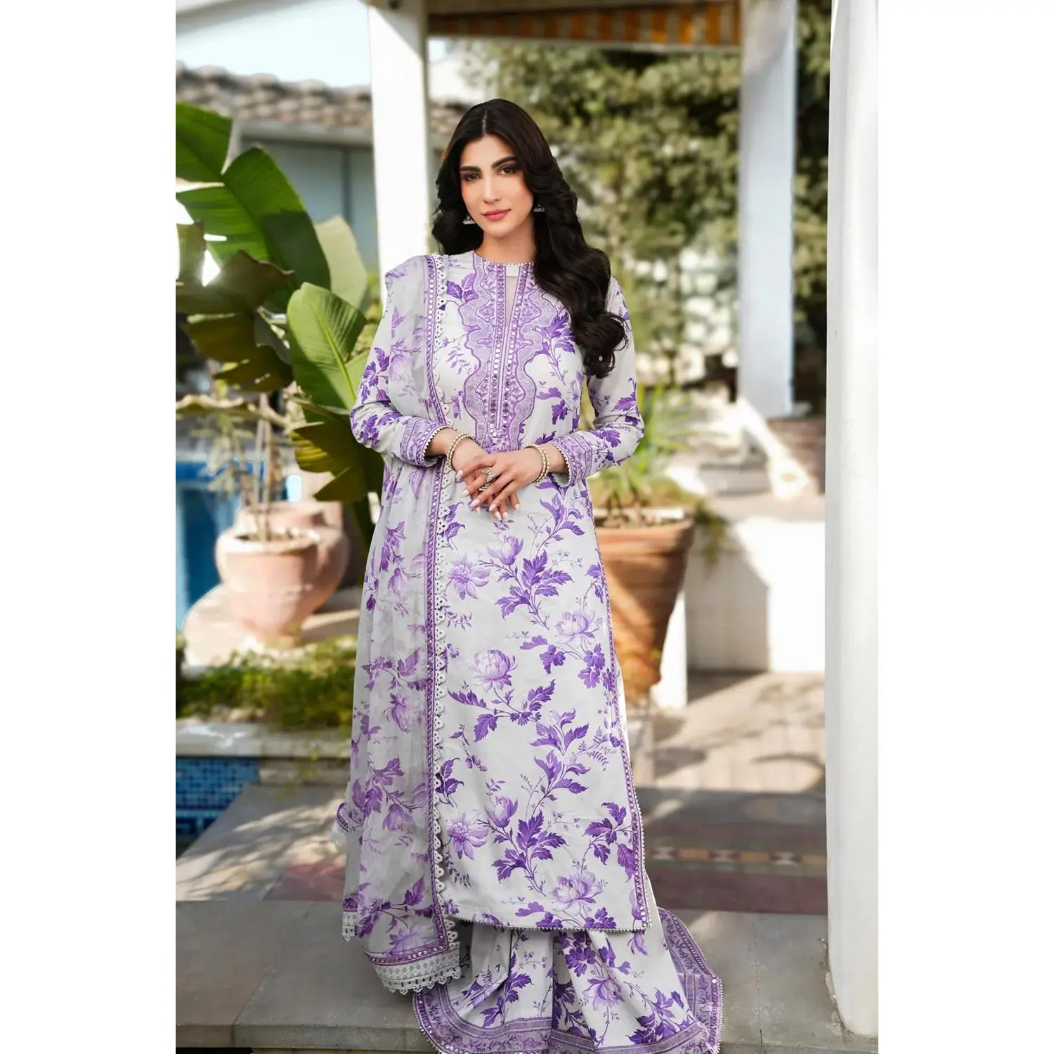 Aneela's Collection Printed Embroidered Lawn'25 - Z-1278
