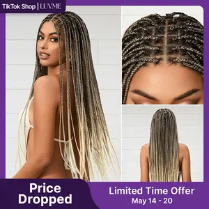 [New Arrival]OwnScalp Salon Braids Super Natural Scalp Full HD Lace Knotless Box Braided Wig Flexi-Fit Invisi Drawstring Cap Miracle Knots Limited Time Offer TikTok Exclusive #luvmenewarrivals
