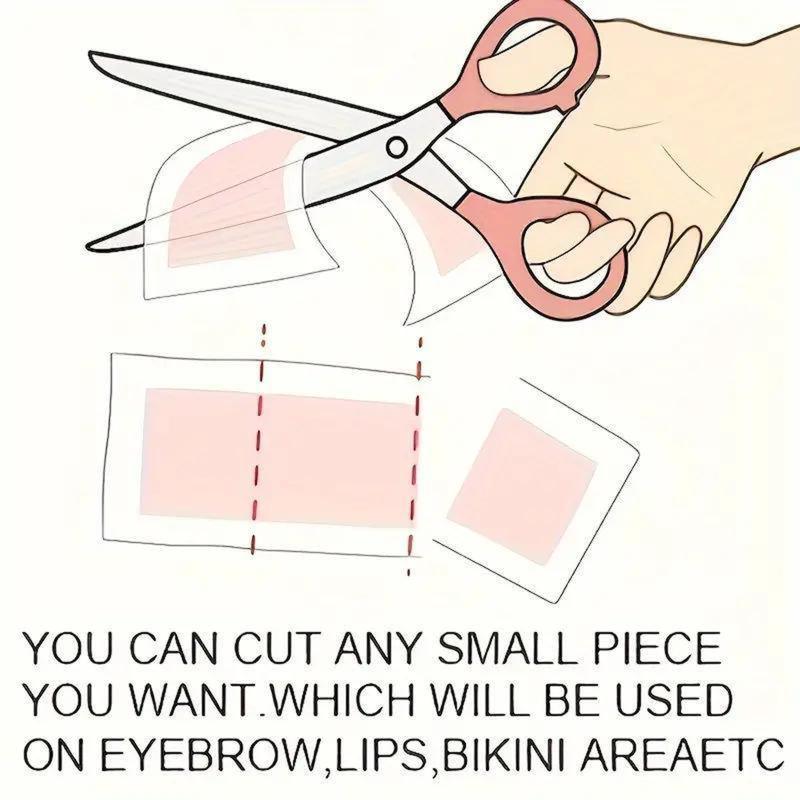 60 Pieces Set, Body Hair Removal Wax Strips, Portable Body Hair Removal Wax Strips, Wax Kit for Treating Ingrown Hairs, Suitable for Face, Underarms, Legs, Eyebrows, Beard.