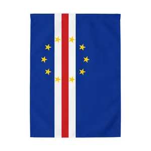 Cape Verde Flag Outdoor Flag with Rod Pocket | Blue, Red & White Stripes, Yellow Stars