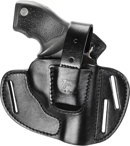 Handmade Leather Holster for S&W J Frame, 38 Special Revolvers Ruger LCR,S&W 442/642, Taurus, Charter, and Other 38 Special Snub Nose Revolvers up to 2.25",Right Hand