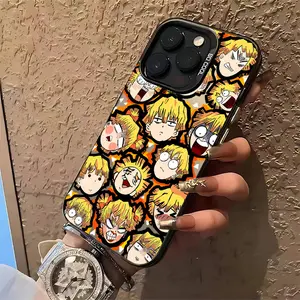 d-Demons S-Slayers Corps Zenitsu Phone Case Suitable for iPhone 17 16e 16 15 14 13 12 11 Mini Pro Max Air X XR XSMAX 8 7 Plus Anti Fall Matte Back Cover