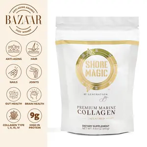 Shore Magic Premium Marine Collagen Powder - 14 Day Supply Pouch - Odorless Tasteless Hydrolyzed Fish Skin Collagen - Supports Beauty & Health