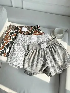 3-Pack Y2K Retro Spot Dead Branch Leopard Print Loose Fit Casual Shorts, Women's Summer Daily Commute Outdoor Wear
