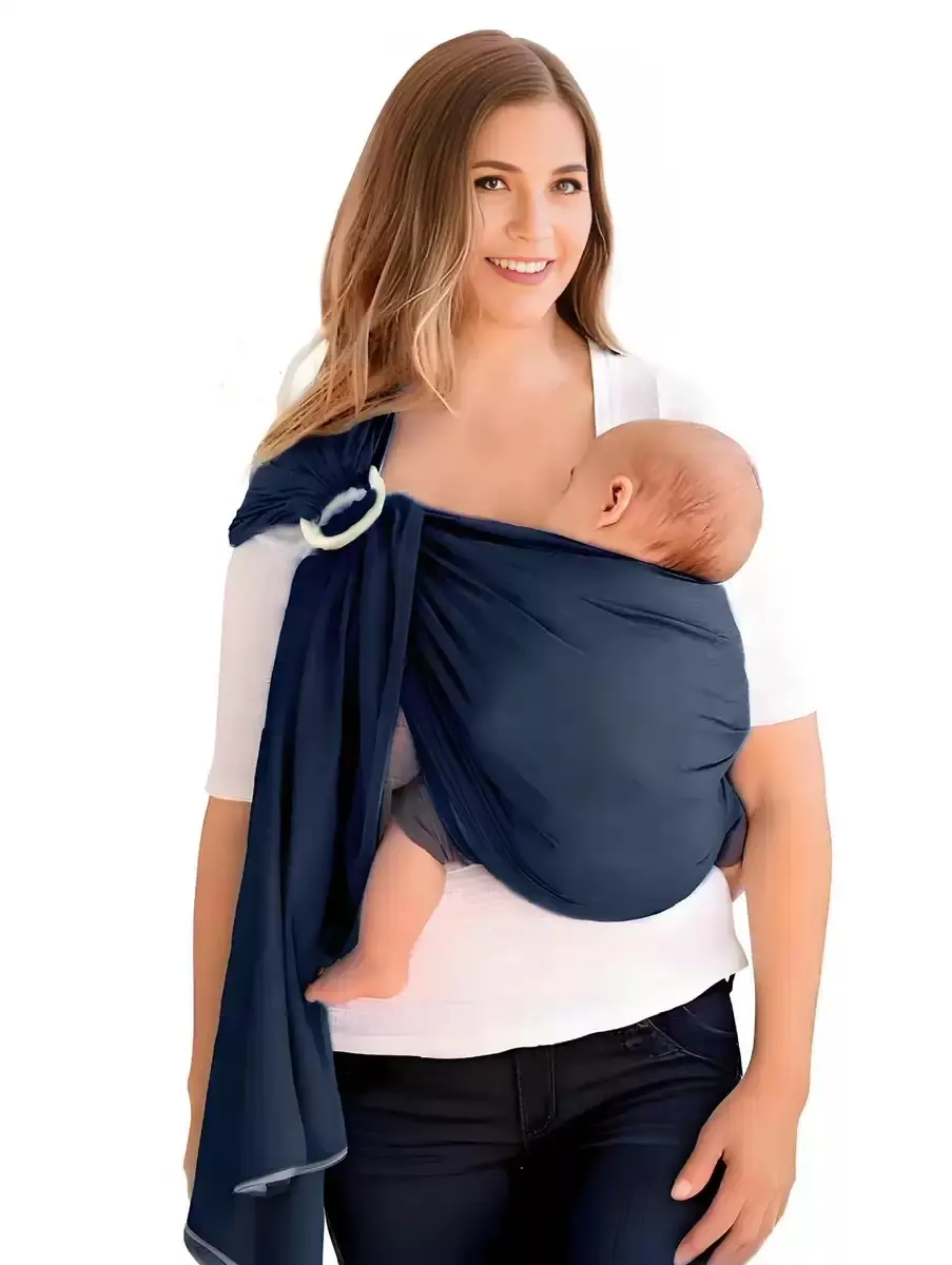 Ergonomic Ring Baby Carrier for Newborn to Toddler, Hands-Free & Adjustable, Breathable Lightweight Design, Fits 8-30 lbs