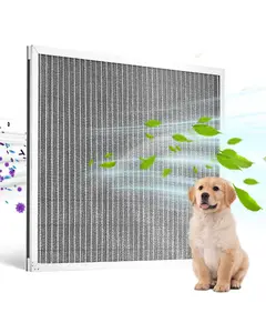 20x25x1 Aluminum Electrostatic Air Filter, MERV 8, Actual Size 19.75x24.65x0.82, Replacement Pleated Air Filter For HVAC Systems, Residential Furnace And Air Conditioner, Easy Install, Long-Lasting Performance