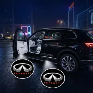 2/4Pcs infiniti Door Projection Light/laser Lamp/new Welcome Light/modified Decoration Floor Lamp/LED Car Ambient Light Led Car Lights (batteries Not Included