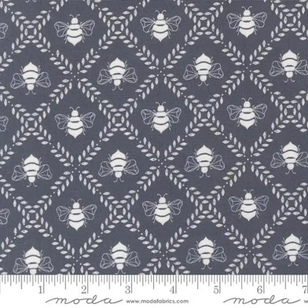 Fabric Moda Indigo Honey Gathering Sun Drenched by the Quarter Yard 43204-15