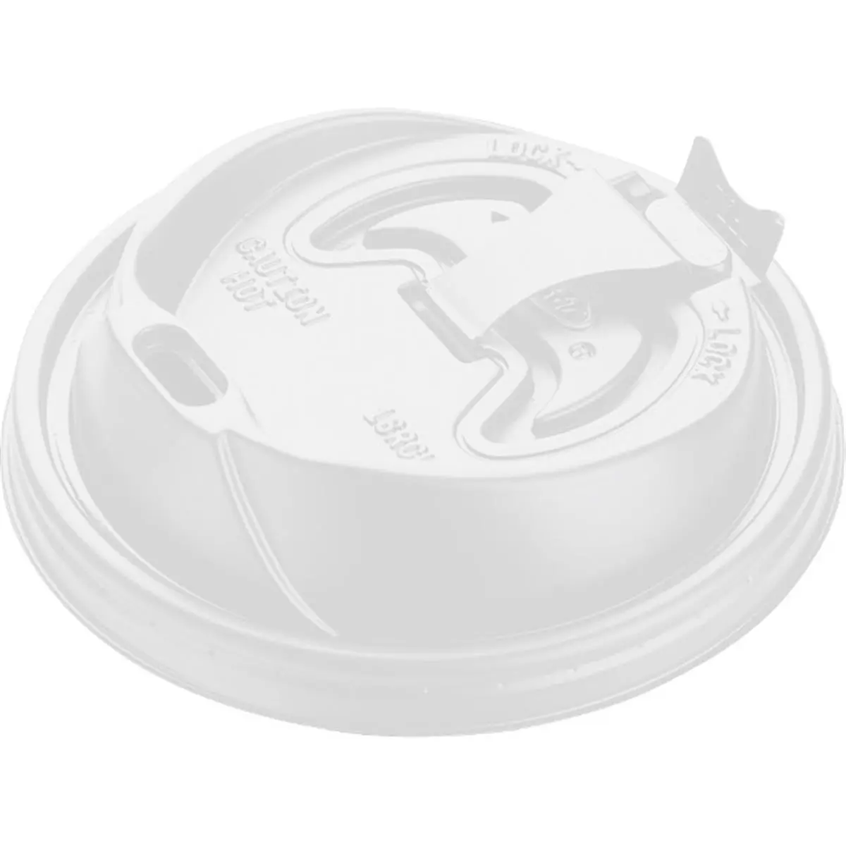 Reclosable Hot Beverage Cup Lid - White, Disposable