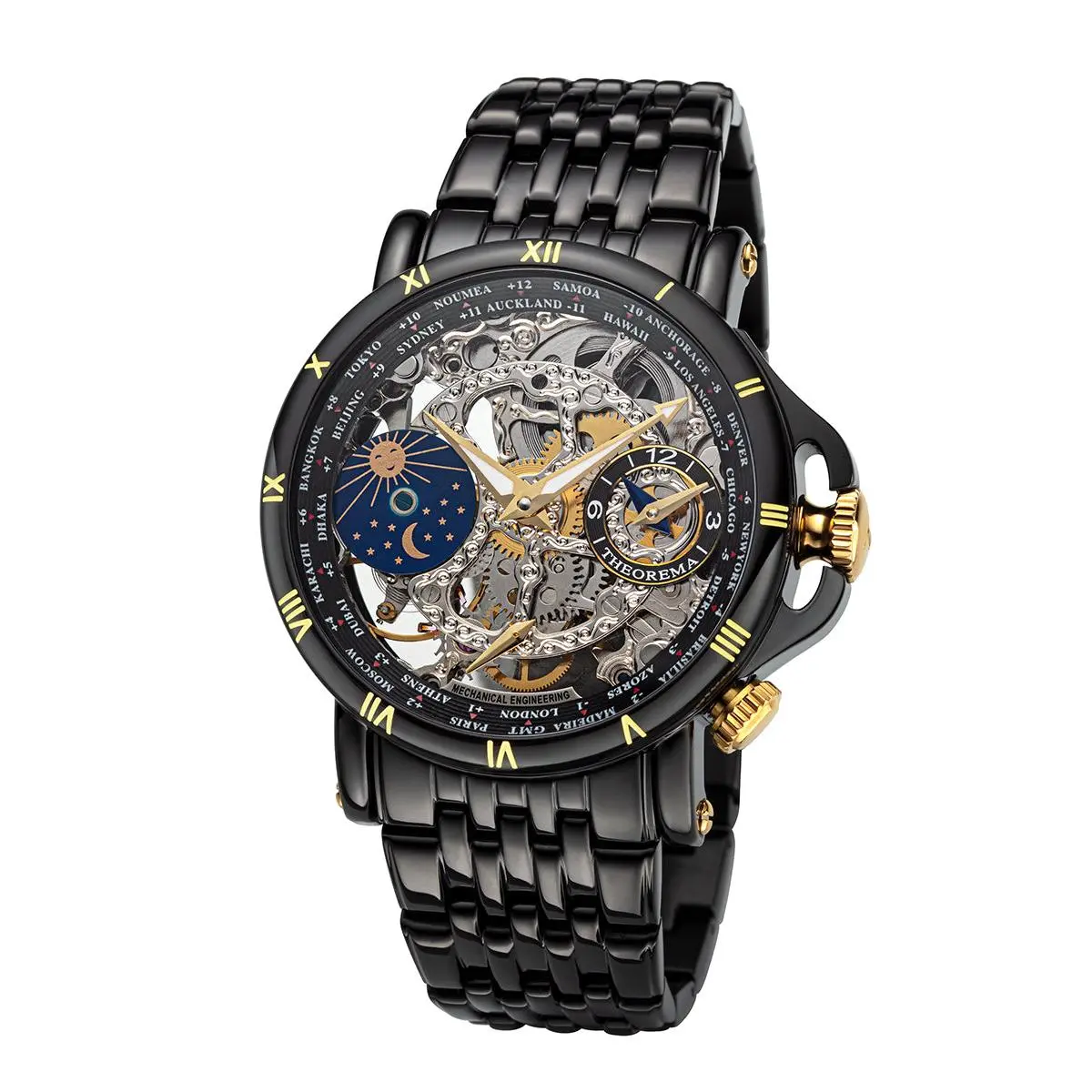 Dual-Time Sao Paulo GM-103-9 | Black | Theorema, Germany