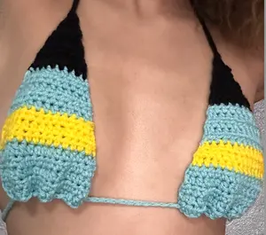 The Bahamas Crochet Flag Bralette