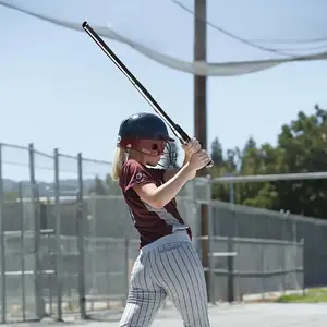 Alloy Steel Baseball Bat - 25.98 Inch Lightweight Black Stick for Beginners and Adults Outdoor Training, Durable and Lightweight Design, Suitable for Practice, Recreational Competition and Sports Training