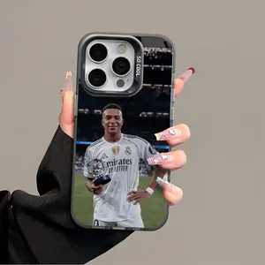 Mbappe pattern iPhone 17 Promax Samsung S25 Ultra Phone Case Anti Drop Protective Case Suitable for iphone 16 15 14 13 12 11 XS Plus Samsung S22 S23 S24 FE PLUS Acrylic Protection Cover