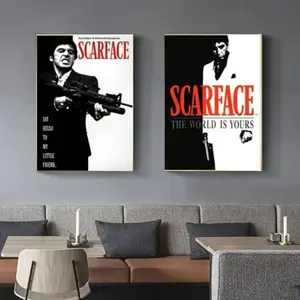 2pcs Classic Movie Star Vintage Design Art Posters, High-Quality Artistic Canvas Prints for Dorm Room & Living Room Wall Decoration, Unique Hanging Wall Art Gift Idea Set