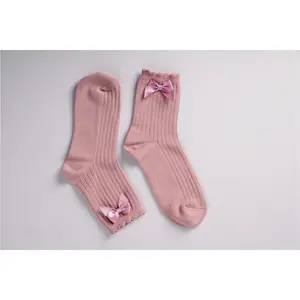 CREW SOCK WITH BOWS