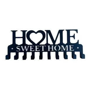 Key Rack, Sweet Home Decorative Metal Hanging Hook, Front Door Key Holder, Kitchen Storage Vintage Decoration