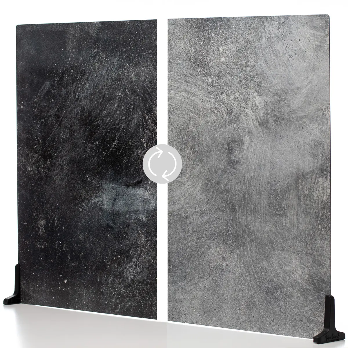 V-FLAT WORLD Duo Board - 30x40" Double Sided Surface Board, Gray Chalk/Dark Chalk