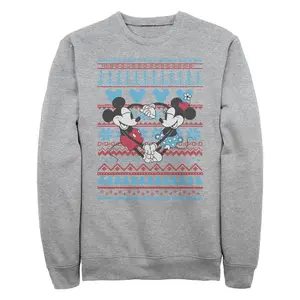 Men's Mickey & Friends Mice Heart Sweater Sweatshirt