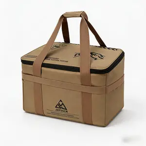 30L Outdoor Storage Bag, Large Capacity Camping Gear Organizer, Waterproof Oxford Cloth Duffel Bag for Travel, Hiking, Picnic & Car Trunk