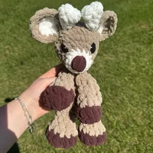 Handmade Darby Deer Crochet Soft Animal,  Soothing animal, Cute Gift