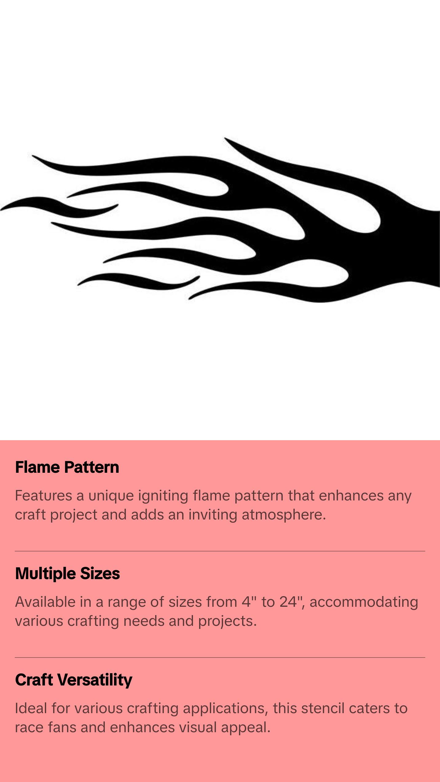 Igniting Flame Stencil
