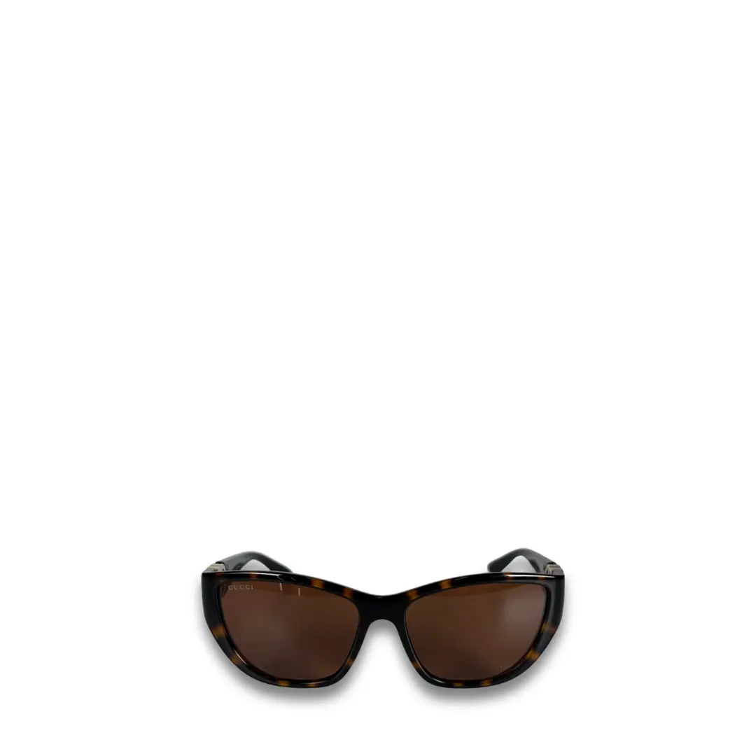 Pre-owned Gucci Cateye Tortoiseshell Sunglasses