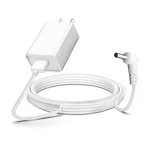 Indoor/Outdoor Power 5V Adapter Barrel Plug Charger for Ring Stick Up Cam 3rd Gen/2nd Gen Plug-in Camera & Ring Pan Tilt Stick Up, 13.2ft White USB