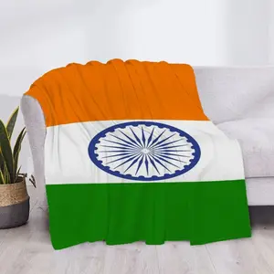 Gypsy Flag Roma Chakra Wheel Flannel Blanket Romani Heritage Aesthetic Soft Warm Throw For Gamer Room Decor Dorm Essential Bed Sofa Home Gift