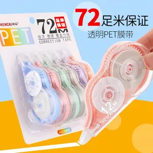 6pcs Macaron Color Correction Tape, Anti-Drop Silent Design, Portable Unique Style, No Residue No Trace, School Writing Quick Proofing