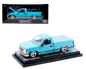 M2 Machines 1:24 1988 GMC Sierra 1500 Light Blue Diecast Model Truck 40300-140B-7D