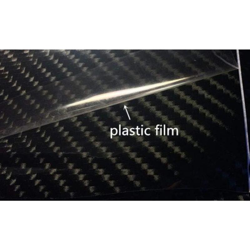 DIYAH 4D High Gloss Black Carbon Fiber Vinyl 12" x 60" / 1 FT x 5 FT Bubble Free Air Release Car Wrap Film Automotive DIY Decals with Hand Tools