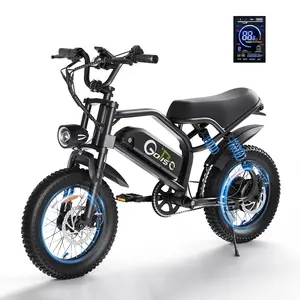 [Teenagers 16 inches Electric Bike] 750W Electric Bike for Adults with 48V 15AH Removable Battery, 16"*3.0" Fat Tire ebike with Max Speed ​​27.8 MPH & 60 Miles Long Range, e-Bike for Men and Women