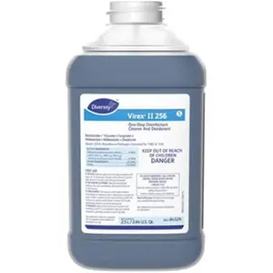 212 MAIN Diversey DVO04329 Virex 256 Minty Liquid Multi-Surface Disinfectant Cleaner - 2.5L Household Cleaning Solution for Plastic Surfaces, Case of 2