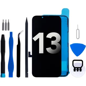 for iPhone 13 Screen Replacement kit, 6.1" LCD Display Touch Digitizer Assembly with Frame Adhesive and Repair Tools (Model A2633/A2482/A2631/A2634/A2635)