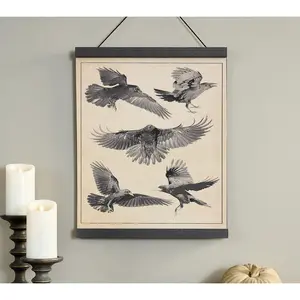 Cozy Cottage by Liz Marie Hanging Art Crows In Flight