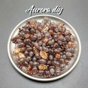 (J to T)Bigger size glass beads mix