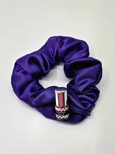 Neon Satin Indigo  Scrunchie+