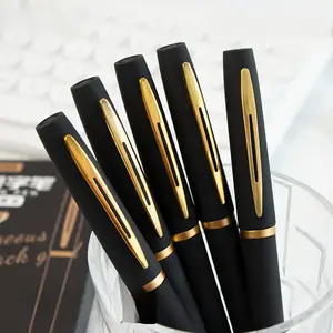 5/10pcs Fashion Gold Gel Pens, 0.5mm/0.7mm/1.0mm Fine Tip, High Capacity, Office Supplies, Creative Stationery, Gift Idea