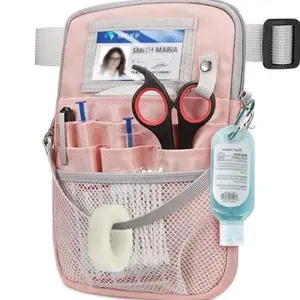 Nurse Fanny Pack with Tape Holder Multi Compartment Medical Gear Pocket Belt Bag Nursing Organizer Pouch Utility Waist Pack for Essential Tools
