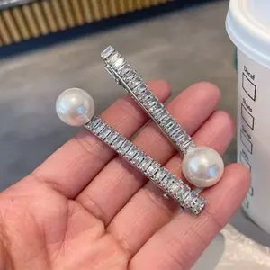 Super sparkling pearl and rhinestone hair clip  women gift everyday wear