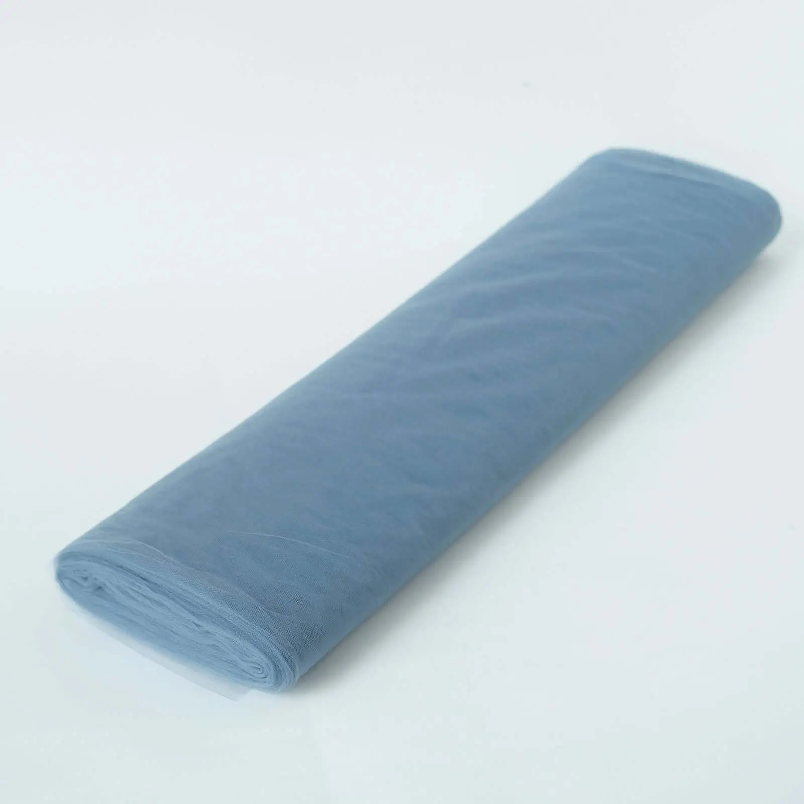 Dusty Blue Tulle Fabric Bolt, DIY Crafts Sheer Fabric Roll 54"x40 Yards