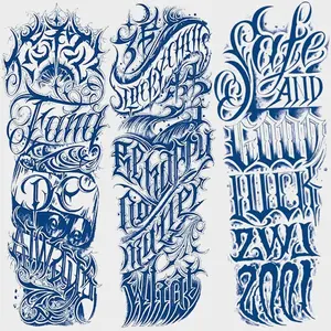 3 Sheets Herbal Magic Totem Temporary Tattoos, Henna Tattoo Sticker, Realistic Waterproof Fake Tattoo Stickers, Lasts 1-2 Weeks, Arm Leg Design, Unisex