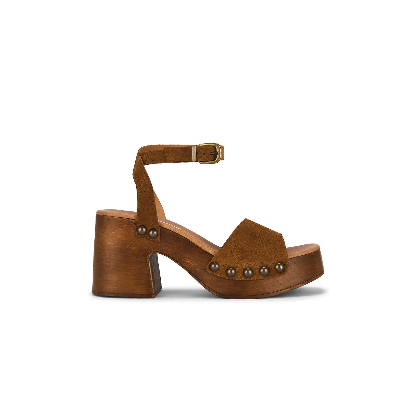 Steve Madden Karsin Sandal in Cognac Suede