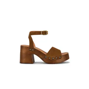 Steve Madden Karsin Sandal in Cognac Suede