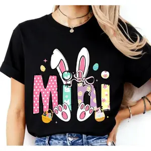 Family Easter Tee, Gigi Nana Mama Mini Easter Sweatshirt, Spring Holiday Shirt, Easter Bunny T-shirt, Happy Easter Tee, Easter Day Shirt