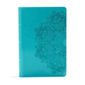 KJV Large Print Personal Size Reference Bible, Teal Leathertouch, Red Letter, Pure Cambridge Text, Presentation Page, Cross-References, Full-Color Maps, Easy-to-Read Bible MCM Type Imitation Leather – Large Print, April 15, 2019