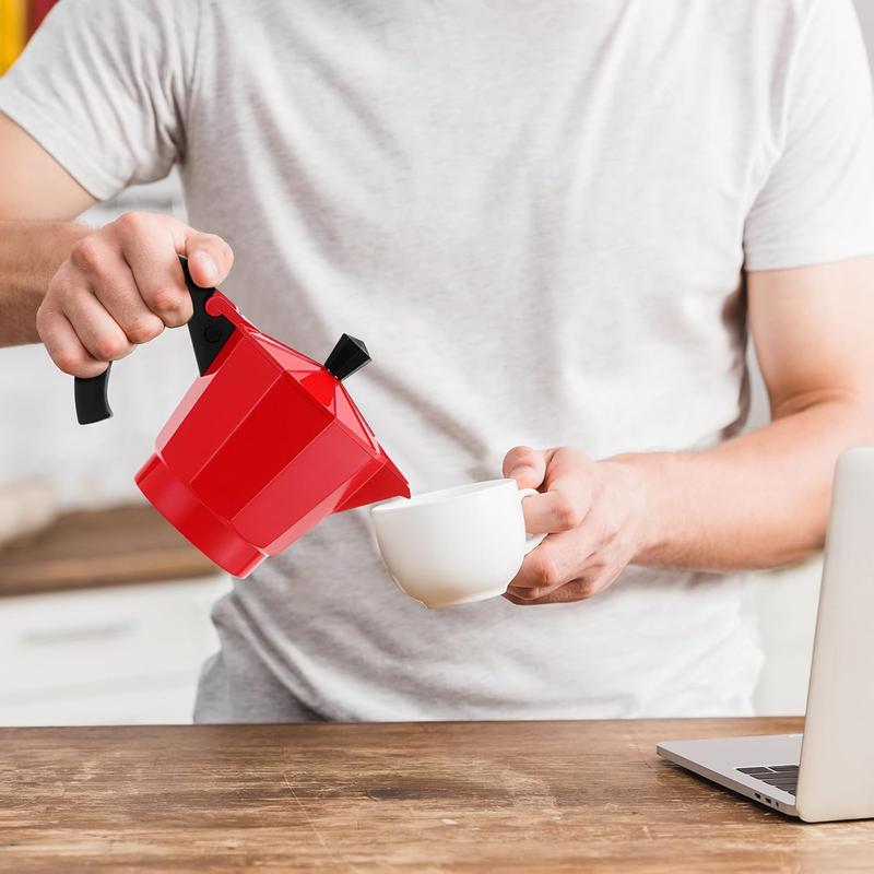 Cafeteras Electricas Modernas Moka Pot, Italian Coffee Espresso Machine, 6 Cup Cuban Coffee Maker with Detachable Base & Overheat Protection, Greca Electrica De Cafe  for Travel